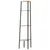 Produktbild 5 för Hörnhylla 4 hyllplan ljusbrun och svart 45,5x31,5x150 cm