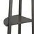 Produktbild 7 för Hörnhylla 4 hyllplan svart 45,5x31,5x150 cm