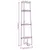 Produktbild 8 för Hörnhylla 4 hyllplan svart 45,5x31,5x150 cm