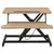 Produktbild 3 för Justerbar arbetsstation 60x40x(13-41,5)cm stål konstruerat trä
