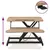 Produktbild 6 för Justerbar arbetsstation 60x40x(13-41,5)cm stål konstruerat trä
