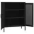 Produktbild 4 för Förvaringsskåp svart 80x35x101,5 cm stål