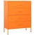 Produktbild 2 för Byrå orange 80x35x101,5 cm stål