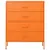 Produktbild 3 för Byrå orange 80x35x101,5 cm stål