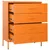 Produktbild 7 för Byrå orange 80x35x101,5 cm stål
