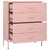 Produktbild 6 för Byrå rosa 80x35x101,5 cm stål