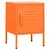 Produktbild 2 för Sängbord orange 35x35x51 cm stål
