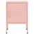 Produktbild 3 för Nattduksbord rosa 35x35x51 cm stål