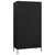 Produktbild 2 för Garderob 90x50x180 cm svart stål
