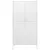 Produktbild 3 för Garderob 90x50x180 cm vit stål