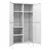 Produktbild 6 för Garderob 90x50x180 cm vit stål