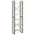 Produktbild 2 för Hög bokhylla 80x30x210 cm massiv furu 