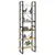 Produktbild 3 för Hög bokhylla 80x30x210 cm massiv furu 