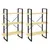 Produktbild 7 för Hög bokhylla 80x30x210 cm massiv furu 