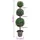 Konstväxt buxbom bollformad med kruka 118 cm grön