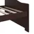 Produktbild 7 för Dagbädd 3-sits mörkbrun massiv furu 90x200 cm