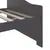 Produktbild 7 för Dagbädd 3-sits mörkgrå massiv furu 90x200 cm