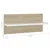 Produktbild 9 för Vägghyllor 4 st vit och sonoma-ek 40x11,5x18 cm