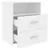 Produktbild 6 för Sängbord 2 st vit 50x32x60 cm spånskiva