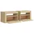 Produktbild 5 för Sängbord 2 st med LED-belysning Sonoma ek 60x35x40 cm