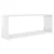 Produktbild 4 för Vägghylla kubformad 6 st vit högglans 60x15x23 cm spånskiva