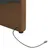 Produktbild 9 för Dagbädd med USB brun tyg 90x200 cm