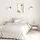 Sängbord 2 st vit 40x30,5x40 cm massiv furu 