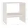 Sängbord 2 st vit 40x30,5x40 cm massiv furu 