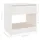 Sängbord 40x31x40 cm massiv furu vit