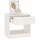 Sängbord 2 st 40x31x40 cm massiv furu vit