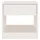 Sängbord 2 st 40x31x40 cm massiv furu vit