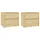 Sängbord 2 st 40x30,5x35,5 cm massiv furu