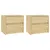 Produktbild 2 för Sängbord 2 st 40x30,5x35,5 cm massiv furu