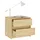 Sängbord 2 st 40x30,5x35,5 cm massiv furu