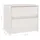 Sängbord vit 40x30,5x35,5 cm massiv furu