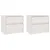 Produktbild 2 för Sängbord 2 st vit 40x30,5x35,5 cm massiv furu