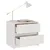 Produktbild 3 för Sängbord 2 st vit 40x30,5x35,5 cm massiv furu