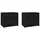 Sängbord 2 st svart 40x30,5x35,5 cm massiv furu