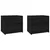 Produktbild 2 för Sängbord 2 st svart 40x30,5x35,5 cm massiv furu