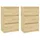 Sängbord 2 st 40x29,5x64 cm massiv furu