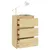 Produktbild 3 för Sängbord 2 st 40x29,5x64 cm massiv furu