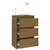 Produktbild 3 för Sängbord honungbrun 40x29,5x64 cm massiv furu