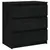Produktbild 2 för Sängbord svart 60x36x64 cm massiv furu 