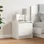 Produktbild 3 för Sängbord vit 40x30,5x40 cm massiv furu 