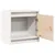 Produktbild 5 för Sängbord vit 40x30,5x40 cm massiv furu 