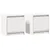 Produktbild 2 för Sängbord 2 st vit 40x30,5x40 cm massiv furu