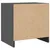 Produktbild 6 för Sängbord 2 st grå 40x30,5x40 cm massiv furu 