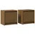 Produktbild 2 för Sängbord 2 st honungsbrun 40x30,5x40 cm massiv furu 