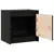 Produktbild 4 för 808122 sängskåp 2 st svart 40x30,5x40 cm massivt furu trä 