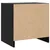 Produktbild 6 för 808122 sängskåp 2 st svart 40x30,5x40 cm massivt furu trä 
